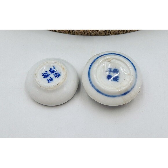 Asian Japanese Sumi E Calligraphy Set Box Drawing Brushes Inkstone Stone Seal - Picture 10 of 14